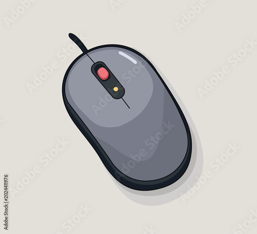 computer mouse icon vector illustration