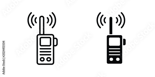 Two way radio icon