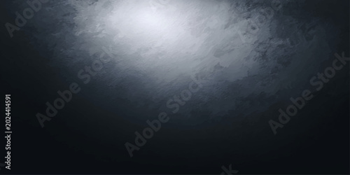 Schilderij op canvas Dramatic spotlight illuminates swirling smoke, creating an atmospheric and mysterious backdrop perfect for various design needs