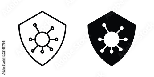 Photos Virus protection shield icon