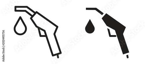 Bild auf Leinwand petrol icon symbol, black style vector icons pack