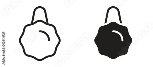 Bild auf Leinwand Shower sponge ball icon symbol, black style vector icons pack
