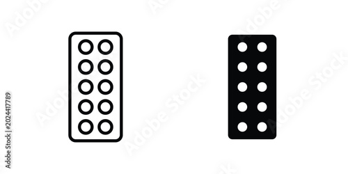 Foto Blister drug pack icon