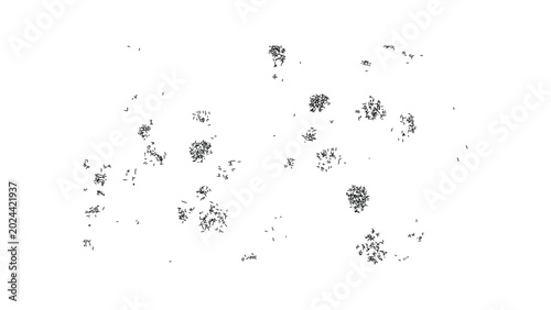 Quadro su tela Assorted hand drawn doodle textures collection isolated on transparent background design