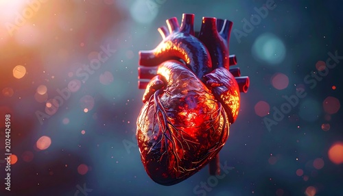 Realistic Cardiac Anatomy Concept Art With Accurate Shadows