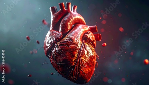 Anatomical Healthcare Drawing Displaying Deep Realistic Light