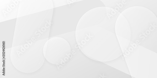 White Abstract Background with Geometric Glassmorphism Shapes for Modern Website Banner Presentation