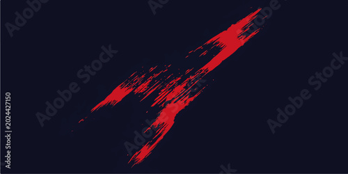 Foto Fiery red ink splashes explode in a blaze of hot orange flames and black smoke,