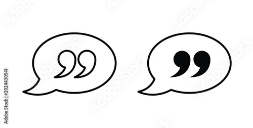 Tableau sur toile Comment quote icon