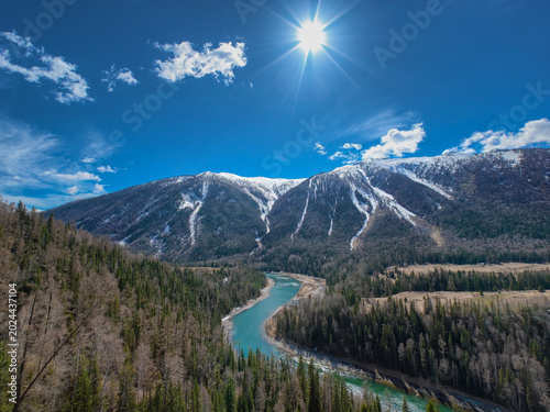 Moon bay Kanas Xinjiang China