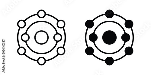 Quadro su tela Antioxidant icon vector illustration on white