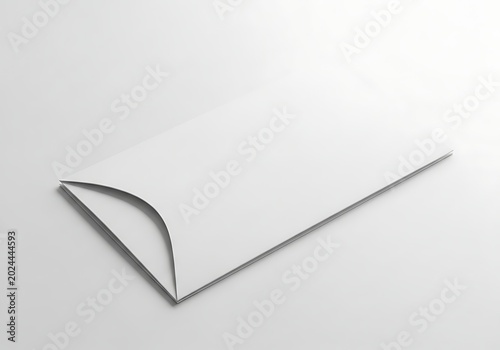 Isolated empty paper pillow box mockup for small gift packaging, retail branding, product presentation, blank template