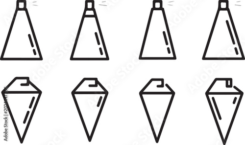 Foto Black dress fashion sketches front and back views vector Vector