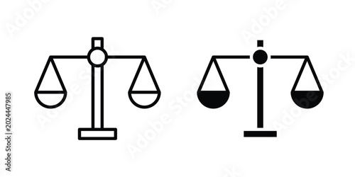 Tableau sur toile justice icon