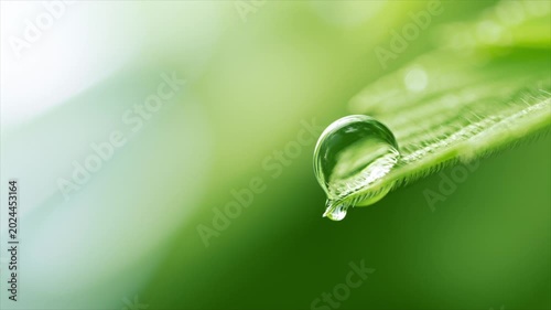water drops on grass