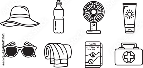 Photos Vector icons set of chemistry lab equipment and beaker Vector