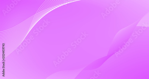 Cuadro en lienzo Negative Space  Abstract background with Waves lines in pink Gradient