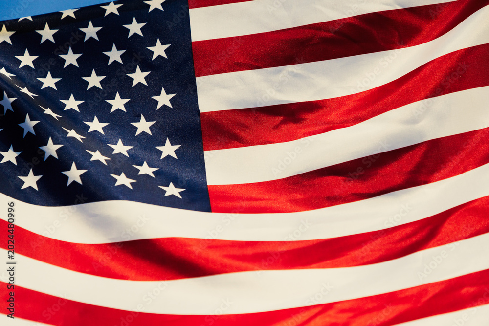 Obraz premium waving US flag for 4th of July celebrations