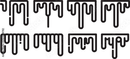 Bild auf Leinwand Black math symbols and numbers on clean background Vector