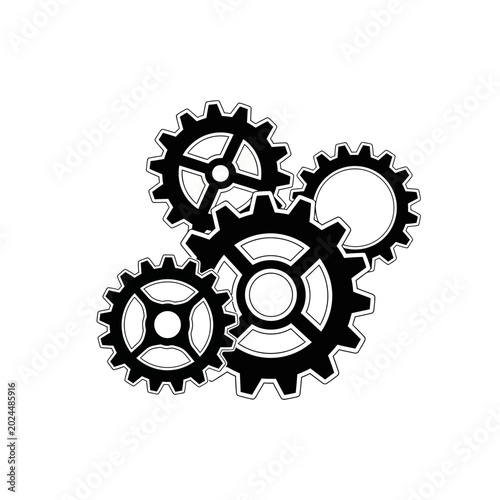 Interlocking Gears Symbol