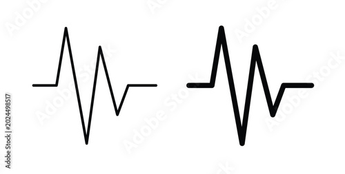 Photos Pulse icon vector art set