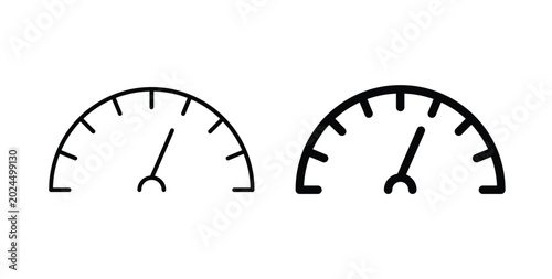 Obraz na plátně Speedometer icon vector art set