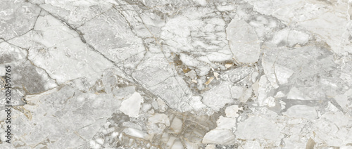 Canvas-taulu Marble texture shows a detailed light grey stone surface with complex natural ve