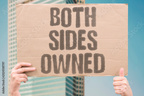 Canvas Print "Both Sides Owned" Competing political factions are funded and directed by the same interests