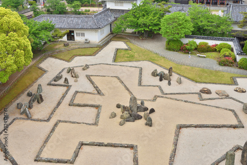 岸和田城の八陣の庭