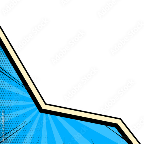 Foto Comic Pop Art Halftone Corner