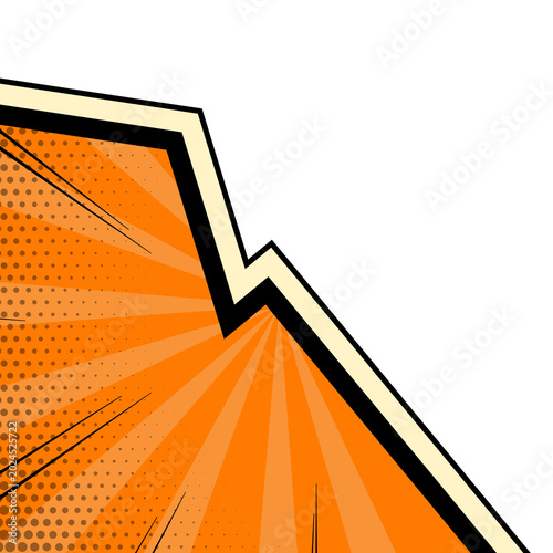 Cuadro en lienzo Comic Pop Art Halftone Corner