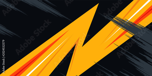 Photos Abstract orange grey sports racing concept banner background illustration