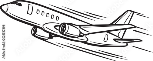 Foto Airplane flying in the air