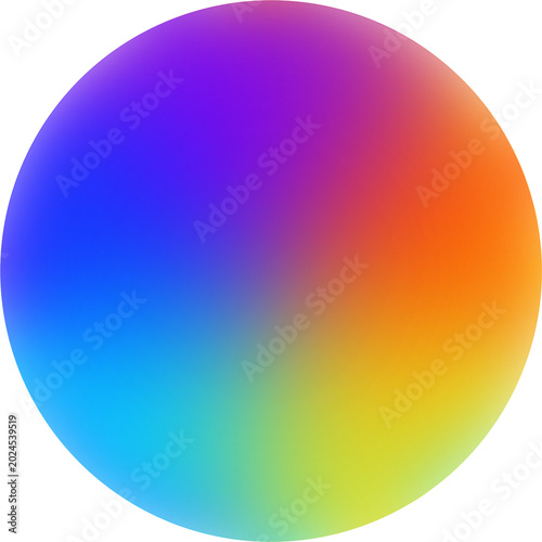 Multicolor circle wheel shape illustration