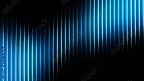 Abstract Blue Neon Light Lines Background