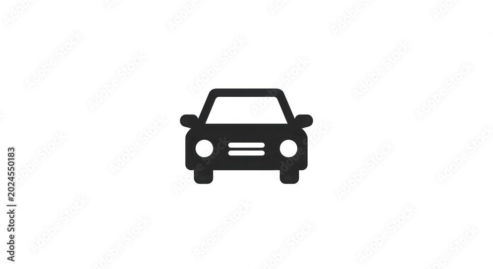 Obraz premium A sleek car illustration showcases a vehicle on a plain background
