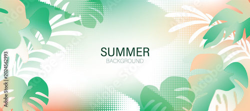 Photos Tropical summer Abstract colorful gradient with half tone background