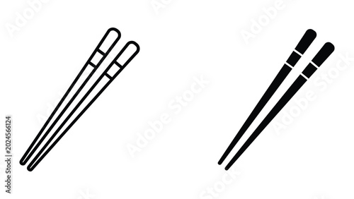 Fotografie Pair of chopsticks with different designs