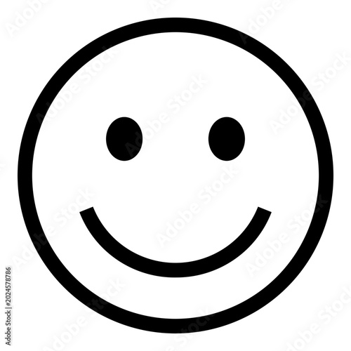 Quadro su tela Happy Smiley Face Icon