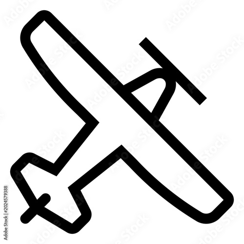 Obraz na płótnie Monoplane Airplane Icon