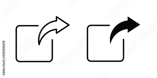 Export icon graphic set. Vector icons