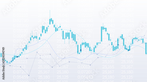 Fotografía Stock market investment trading illustration concept