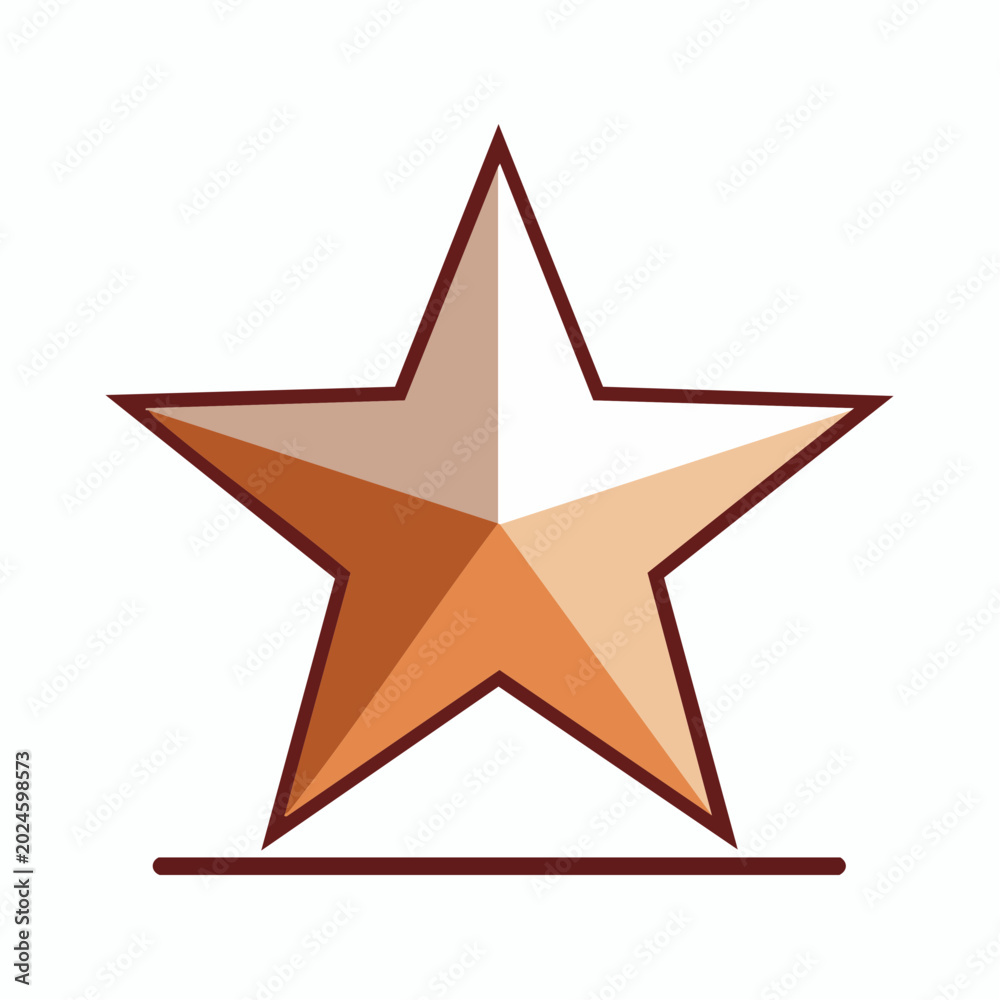 Obraz premium Bronze Star Award Icon