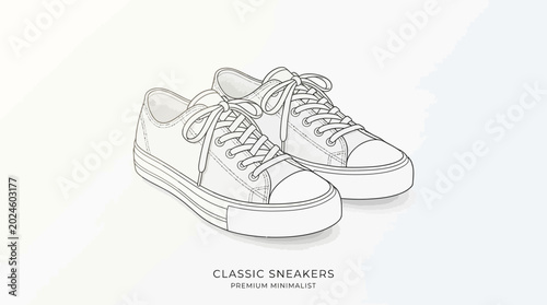 Stylish Footwear Showcase in Minimalist Design