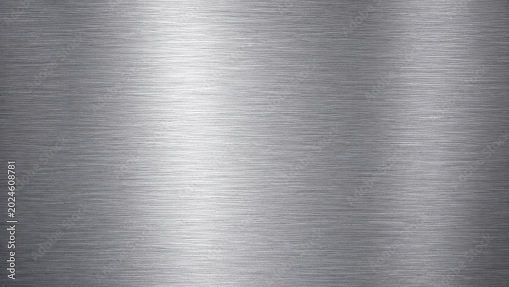 © MdLatiful - Brushed Metal Texture Background 4K, Silver Metallic Surface with Smooth Industrial Pattern