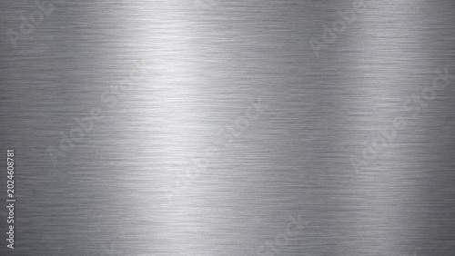 Brushed Metal Texture Background 4K, Silver Metallic Surface with Smooth Industrial Pattern