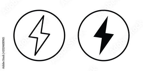 Tableau sur toile Energy icon graphic element for project and web designs