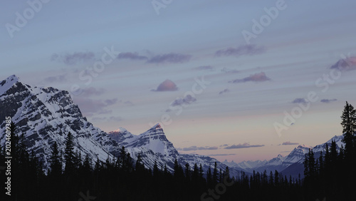 Mountain Ridge Along Icefields Parkway