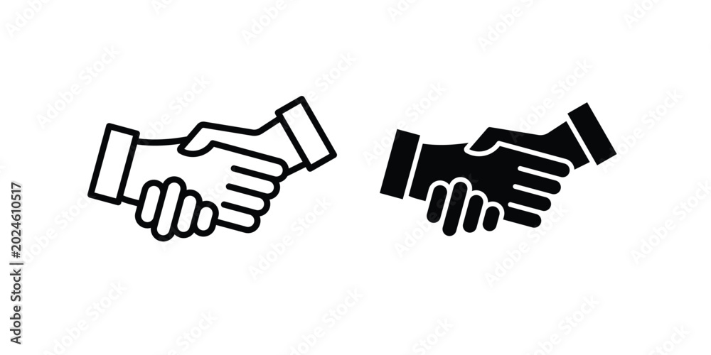 Obraz premium Handshake icon graphic element for project and web designs