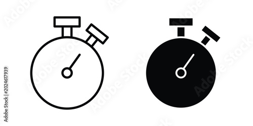 Tableau sur toile Stopwatch icon graphic element for project and web designs